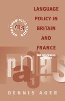 Language policy in Britain and France : the processes of policy /
