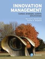 Innovation management : context, strategies, systems, and processes /