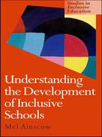 Understanding the development of inclusive schools /