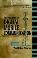 Introduction to digital mobile communication /