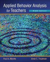 Applied behavior analysis for teachers /