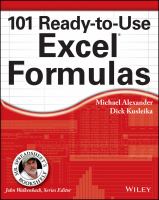101 ready-to-use Excel formulas