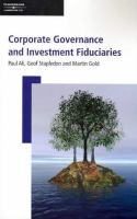 Corporate governance and investment fiduciaries /