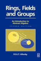 Rings, fields and groups : an introduction to abstract algebra.