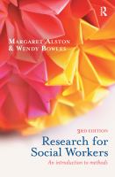 Research for social workers : an introduction to methods /