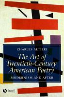 The art of twentieth-century American poetry : modernism and after /
