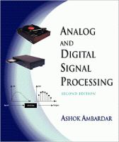Analog and digital signal processing /
