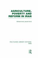 Agriculture, poverty, and reform in Iran