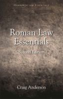 Roman law essentials /