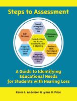 Steps to assessment : a guide to identifying educational needs for students with hearing loss /