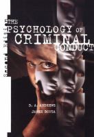 The psychology of criminal conduct /