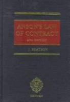 Anson's law of contract.