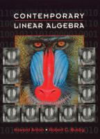 Contemporary linear algebra /