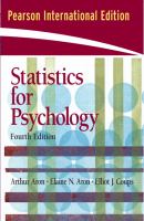 Statistics for psychology /