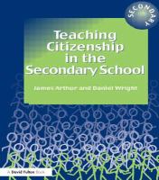 Teaching citizenship in the secondary school /