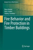 Fire behavior and fire protection in timber buildings /