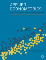 Applied econometrics : a modern approach using EViews and Microfit /