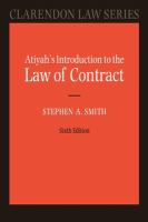 Atiyah's introduction to the law of contract /