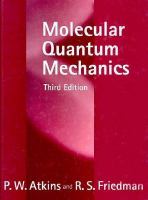 Molecular quantum mechanics /