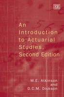 An introduction to actuarial studies /