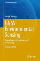 GNSS Environmental Sensing Revolutionizing Environmental Monitoring /