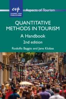 Quantitative methods in tourism : a handbook /