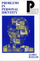 Problems in personal identity /