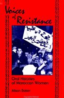 Voices of resistance : oral histories of Moroccan women /