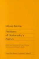 Problems of Dostoevsky's poetics /