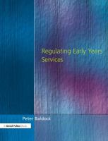 Regulating early years services /