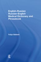 English-Russian, Russian-English medical dictionary and phrasebook /