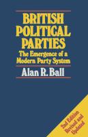 British political parties : the emergence of a modern party system /