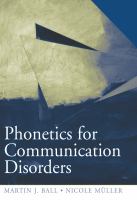 Phonetics for communication disorders /
