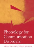 Phonology for communication disorders /