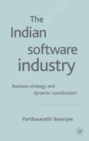 The Indian software industry : business strategy and dynamic co-ordination /