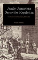 Anglo-American securities regulation : cultural and political roots, 1690-1860 /