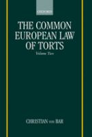 The common European law of torts /