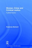 Women, crime and criminal justice : a global enquiry /