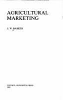 Agricultural marketing /