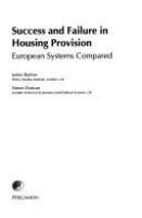 Success and failure in housing provision : European systems compared /