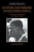 Hunters and herders of southern Africa : a comparative ethnography of the Khoisan peoples /