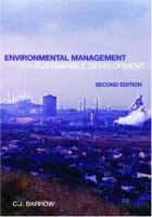 Environmental management for sustainable development /