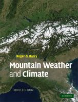 Mountain weather and climate /
