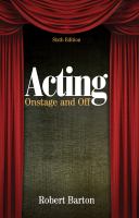 Acting : onstage and off /