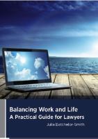 Balancing work and life : a practical guide for lawyers /