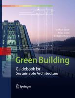 Green building : guidebook for sustainable architecture /