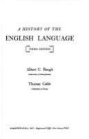 A history of the English language /