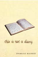 This is not a diary /