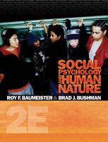 Social psychology and human nature /