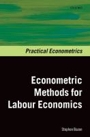 Econometric methods for labour economics /